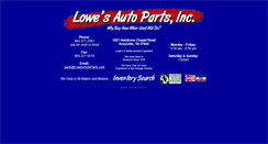 Desktop Screenshot of lowesautoparts.com
